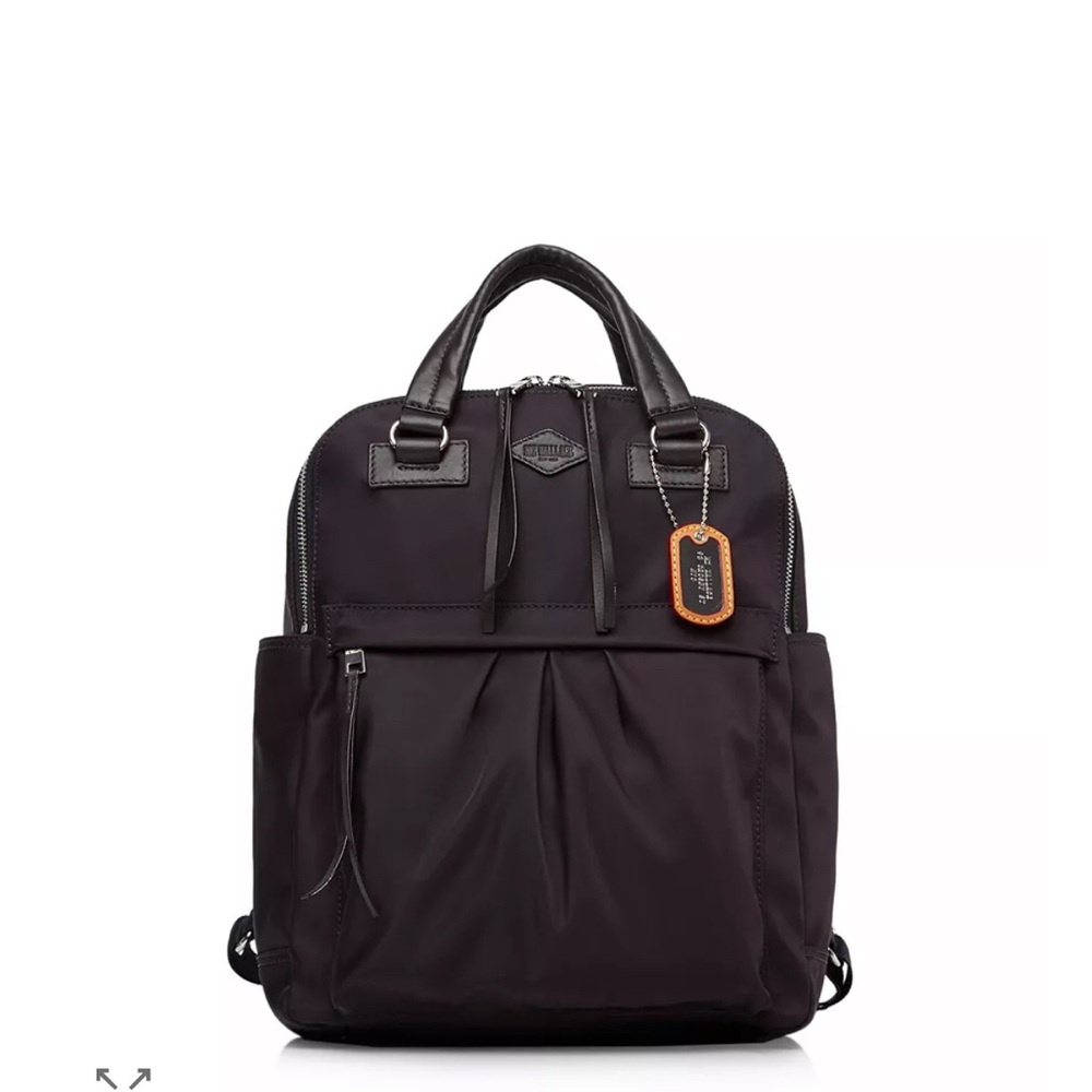 MZ Wallace Jordan Backpack in Black Bedford
